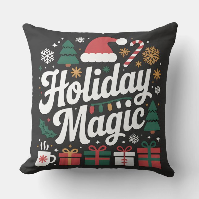 Cojín Decorativo Magia de Vacaciones (Anverso)