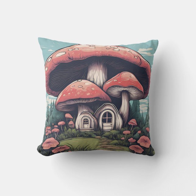 Cojín Decorativo Magia Mushroom Meadow D6 (Anverso)