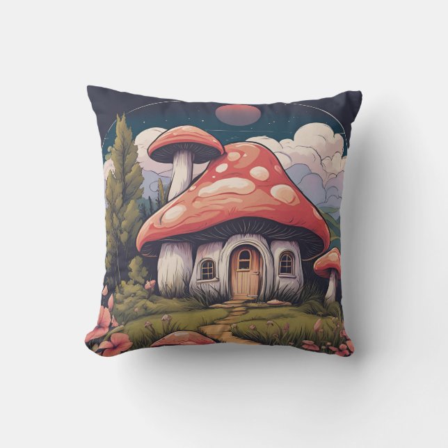 Cojín Decorativo Magia Mushroom Meadow D7 (Anverso)