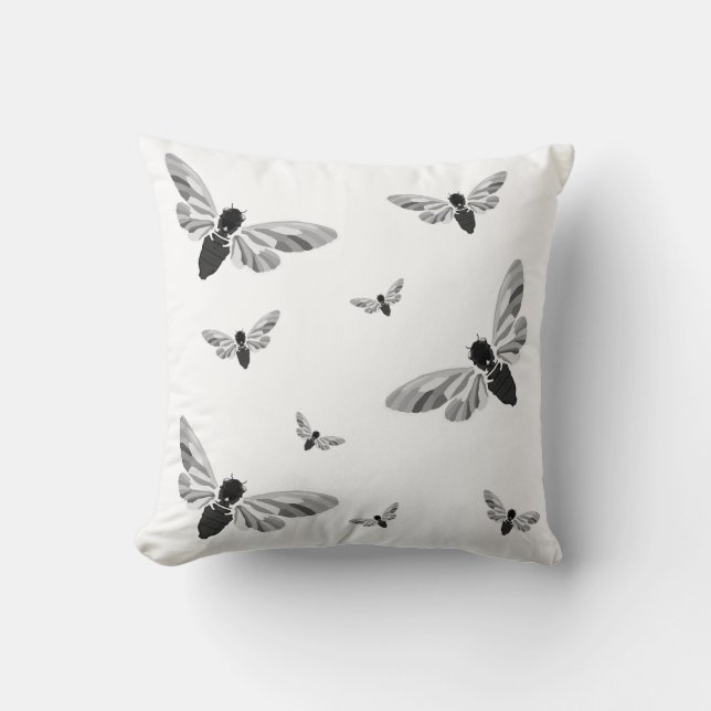 Cojín decorativo Magic Cicada (Anverso)