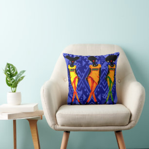 Cojín Decorativo Mágica de Chicas negros