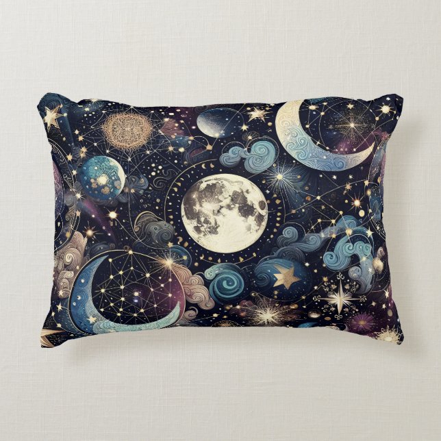 Cojín Decorativo Mágica lunar (Anverso)