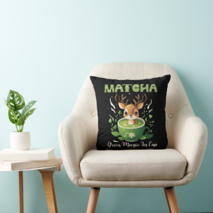 Cojín Decorativo Mágica Verde En Copa Matcha