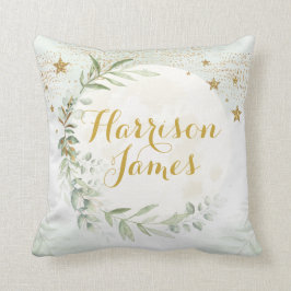 Cojín Decorativo Magical Moon & Stars Greenery Gold Nursery