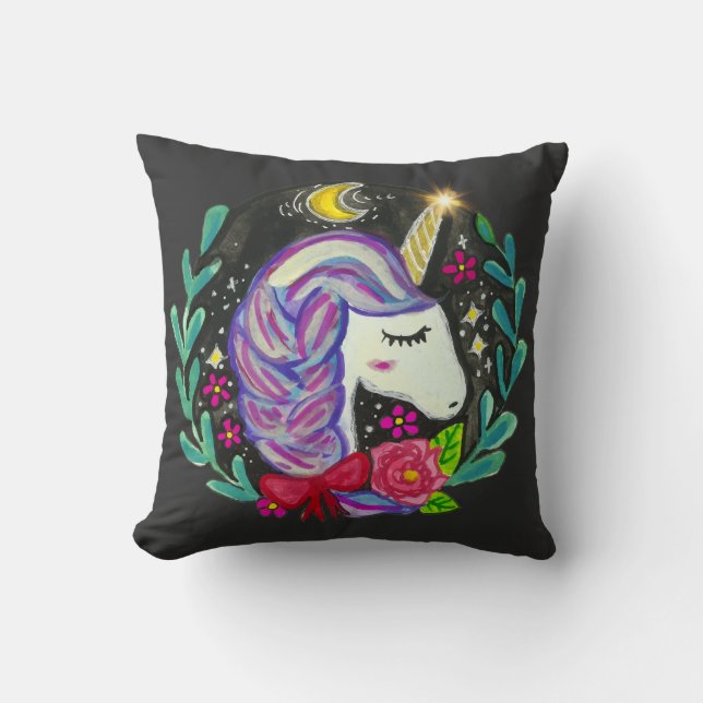 Cojín Decorativo Magical Unicorn Vibes  (Anverso)