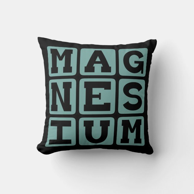 Cojín Decorativo Magnesio, elemento químico (Anverso)