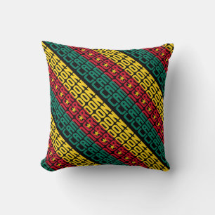 Cojín Decorativo Magnífica bandera nacional de Camerún
