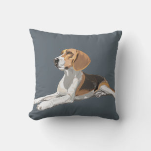 Cojín Decorativo Magnífica Beagle sentada
