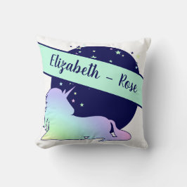 Cojín Decorativo Magnífica Luna Unicornio Cute Diseño Mágico Estrel