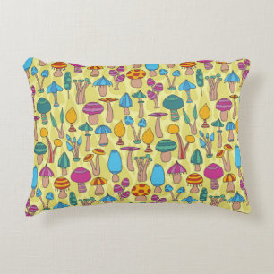 Cojín Decorativo Magnífico Mushrooms Doodle Seamless Pattern