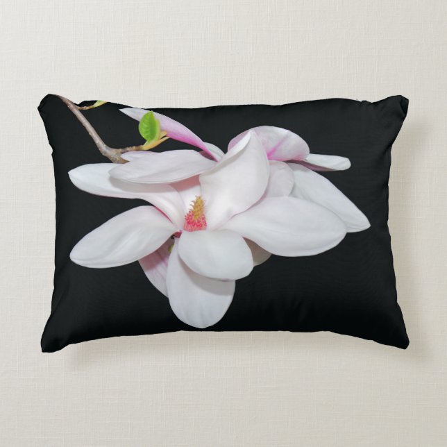 Cojín Decorativo Magnolia blanca (Anverso)