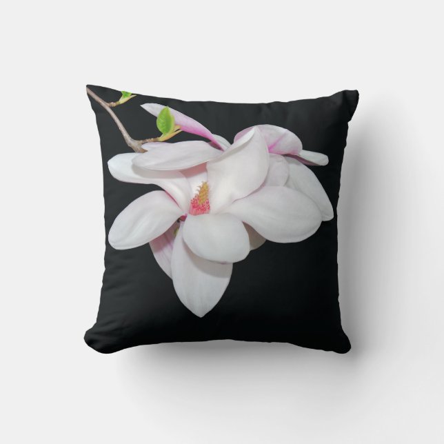 Cojín Decorativo Magnolia blanca (Anverso)