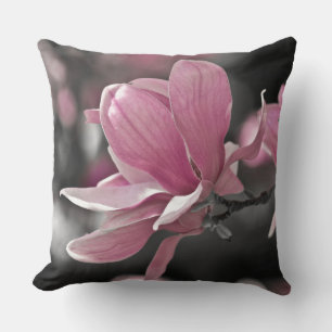 Cojín Decorativo Magnolia de Saucer Rosa Japonesa