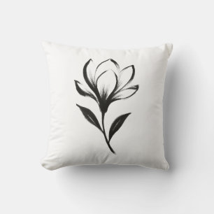 Cojín Decorativo Magnolia estilo Tinta - Elegante Diseño Floral en