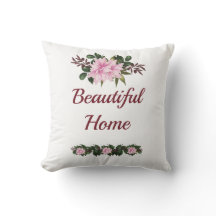 Magnolia rosa Personalizado Cushion