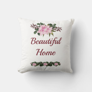 Cojín Decorativo Magnolia rosa Personalizado Cushion