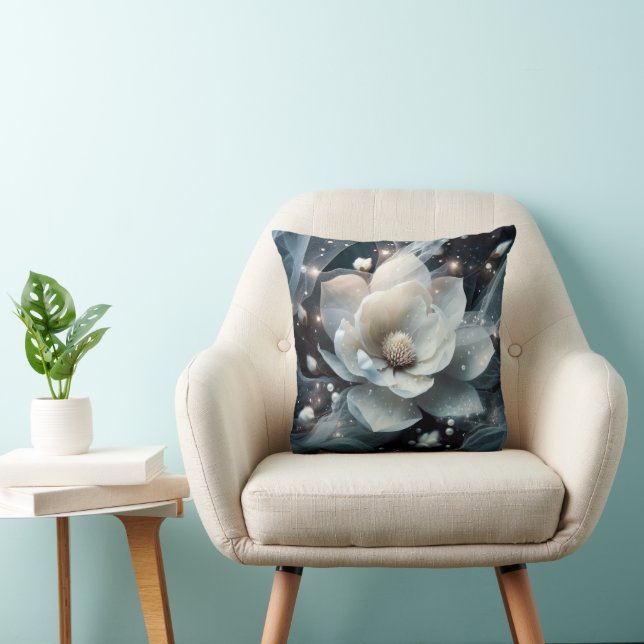 Cojín Decorativo Magnolia y Perlas (Silla)