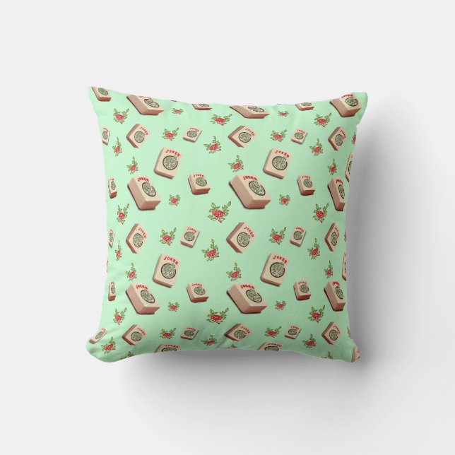 Cojín Decorativo Mah Jongg Jokers Throw Pillow (Anverso)