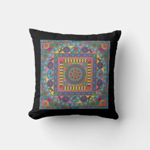 Cojín Decorativo Mah Jongg Tiles Mandala Pillow