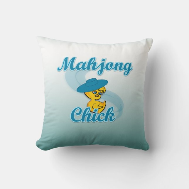 Cojín Decorativo Mahjong Chick #3 (Anverso)
