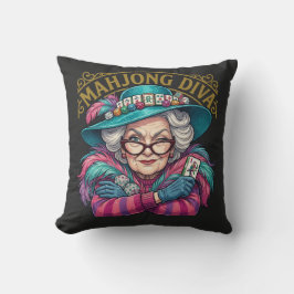Cojín Decorativo Mahjong Diva Funny Women's