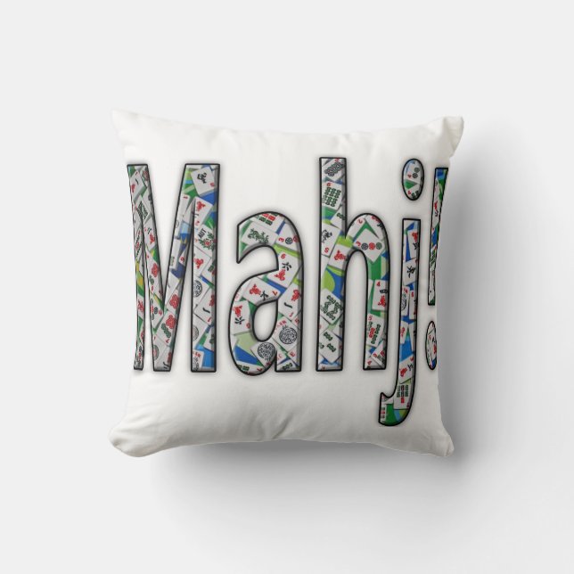 Cojín Decorativo Mahjong Pillow - Mahj! (Anverso)