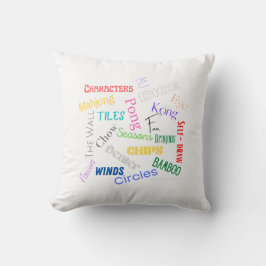 Cojín Decorativo Mahjong Words Pillow