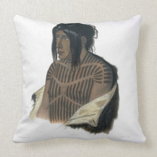 Cojín Decorativo Mahsette-Kuiuab, jefe de los indios del Cree,