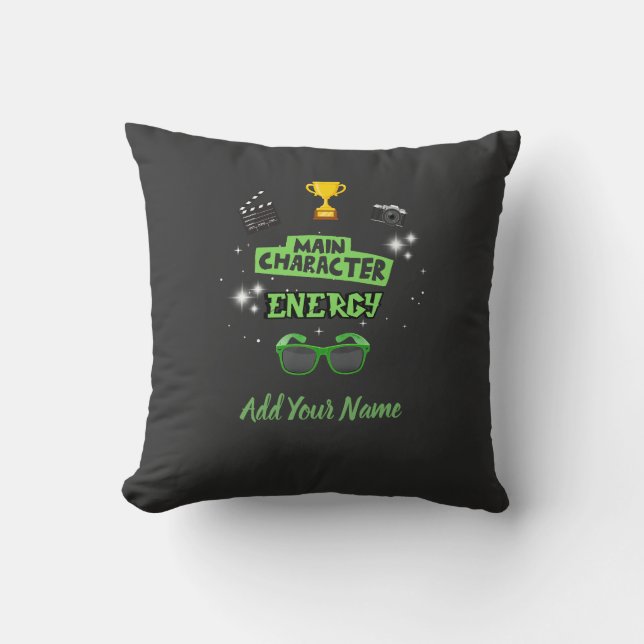 Cojín Decorativo Main Character Throw Pillow (Anverso)