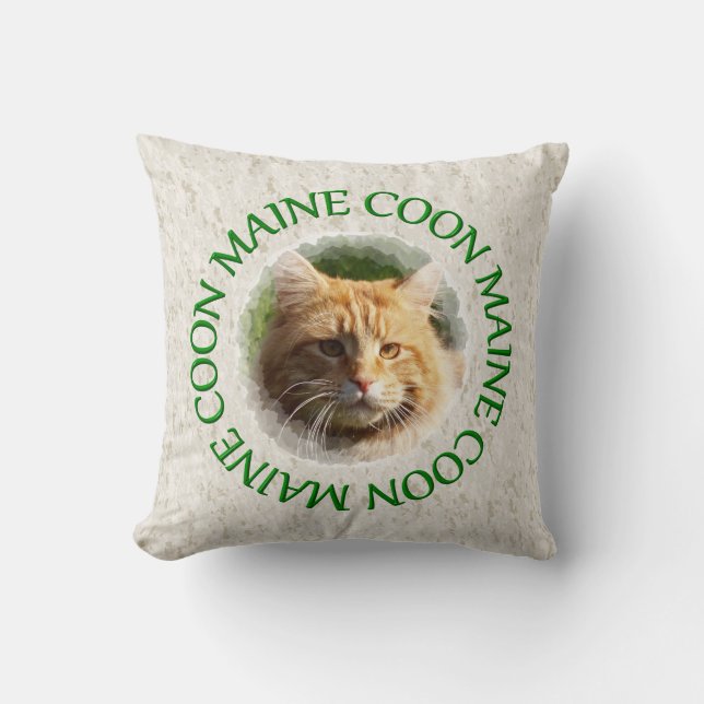 Cojín Decorativo maine coon (Anverso)