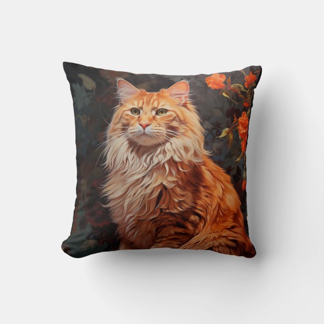Cojín Decorativo Maine Coon cat (Anverso)
