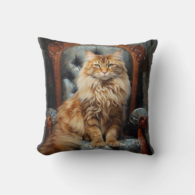Cojín Decorativo Maine Coon cat (Anverso)