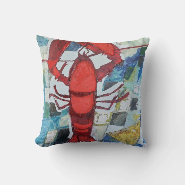 Cojín Decorativo Maine Lobster (Anverso)