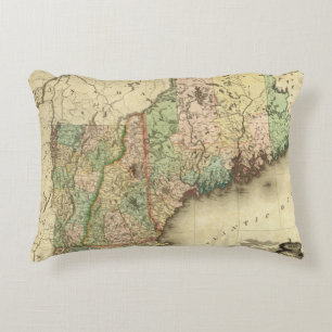 Cojín Decorativo Maine, New Hampshire, Vermont, Massachusetts