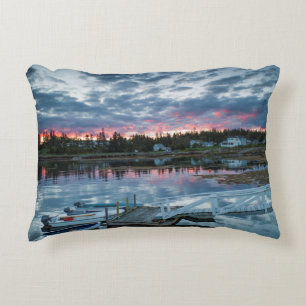 Cojín Decorativo Maine, Newagen, puerto deportivo al atardecer 2 2