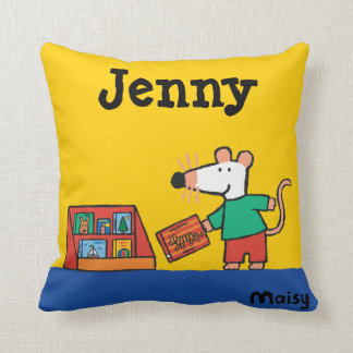 Cojín Decorativo Maisy con los libros de la biblioteca