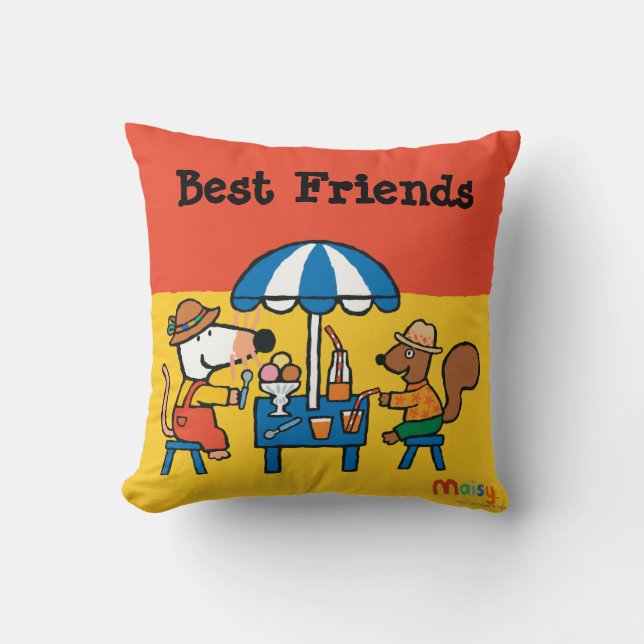 Cojín Decorativo Maisy y Cyril Snacktime en la playa (Anverso)
