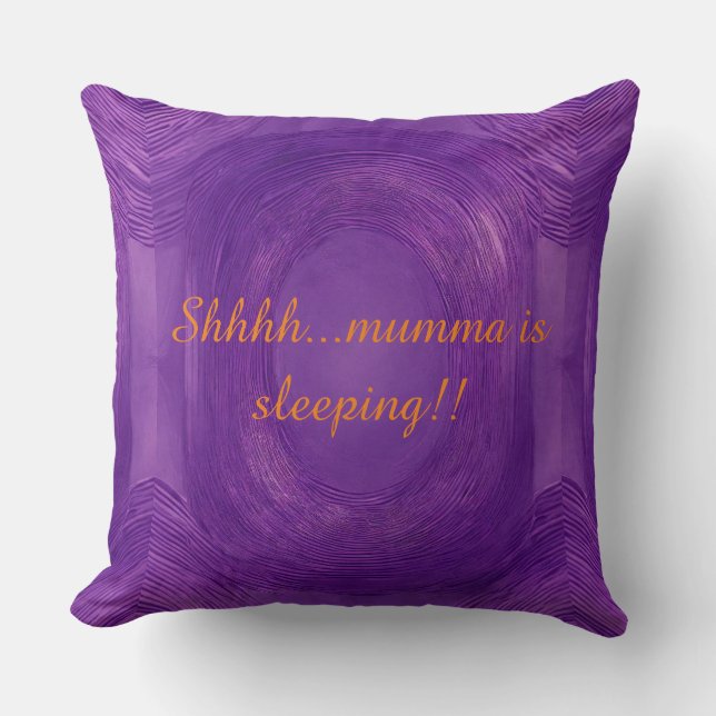 Cojín Decorativo "Majestad Eterna: ¿Eternidad Púrpura"? (Anverso)