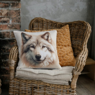 Cojín Decorativo Majestad Silenciosa El Lobo Solitario