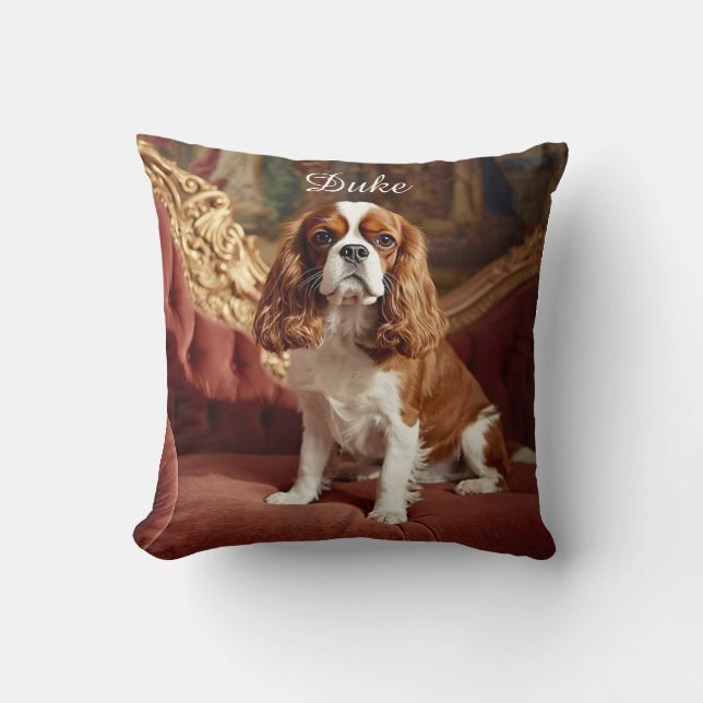 Cojín Decorativo Majestic Cavalier King Charles Personalizado (Anverso)