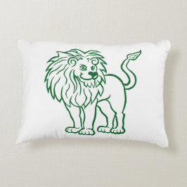 Cojín Decorativo Majestic Lion Line Art Pillow