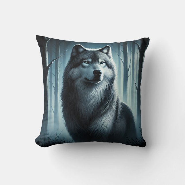 Cojín Decorativo Majestic Wolf (Anverso)