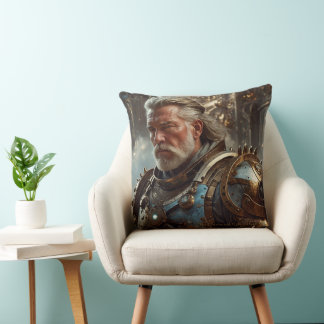 Cojín Decorativo Majestuoso Cushion King con armadura Steampunk Reg