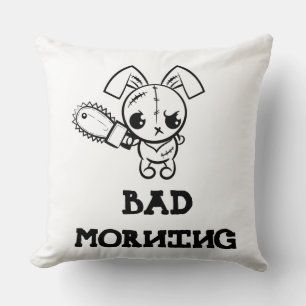 Cojín Decorativo Mala Mañana Grumpy Voodoo Bunny T-Shirt