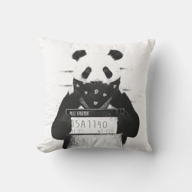 Cojín Decorativo Mala panda (Anverso)