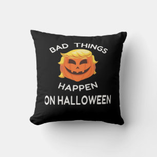 Cojín Decorativo Mala suerte pasa Halloween Funny Trumpkin para tu