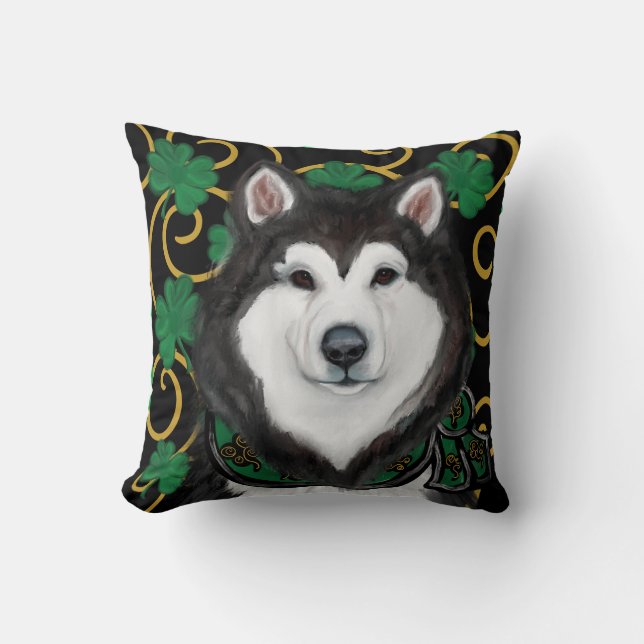 Cojín Decorativo Malamute de Alaska (Anverso)