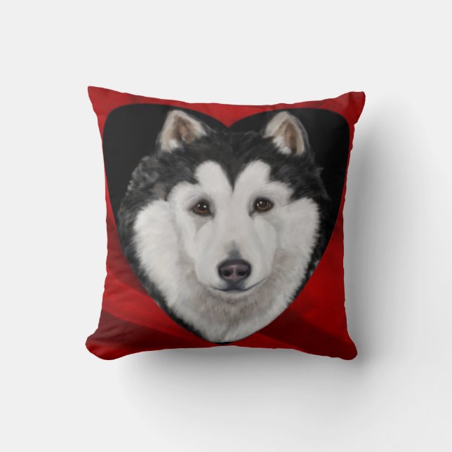 Cojín Decorativo Malamute de Alaska (Anverso)