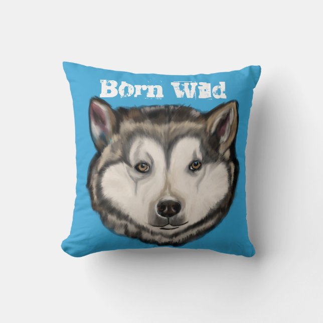 Cojín Decorativo Malamute de Alaska (Anverso)