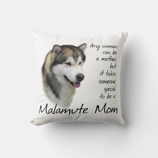 Cojín Decorativo Malamute Mom Pillow (Anverso)